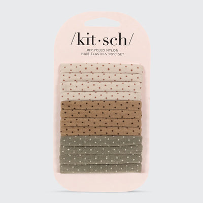 Kitsch Nylon Polka Dot Elastics