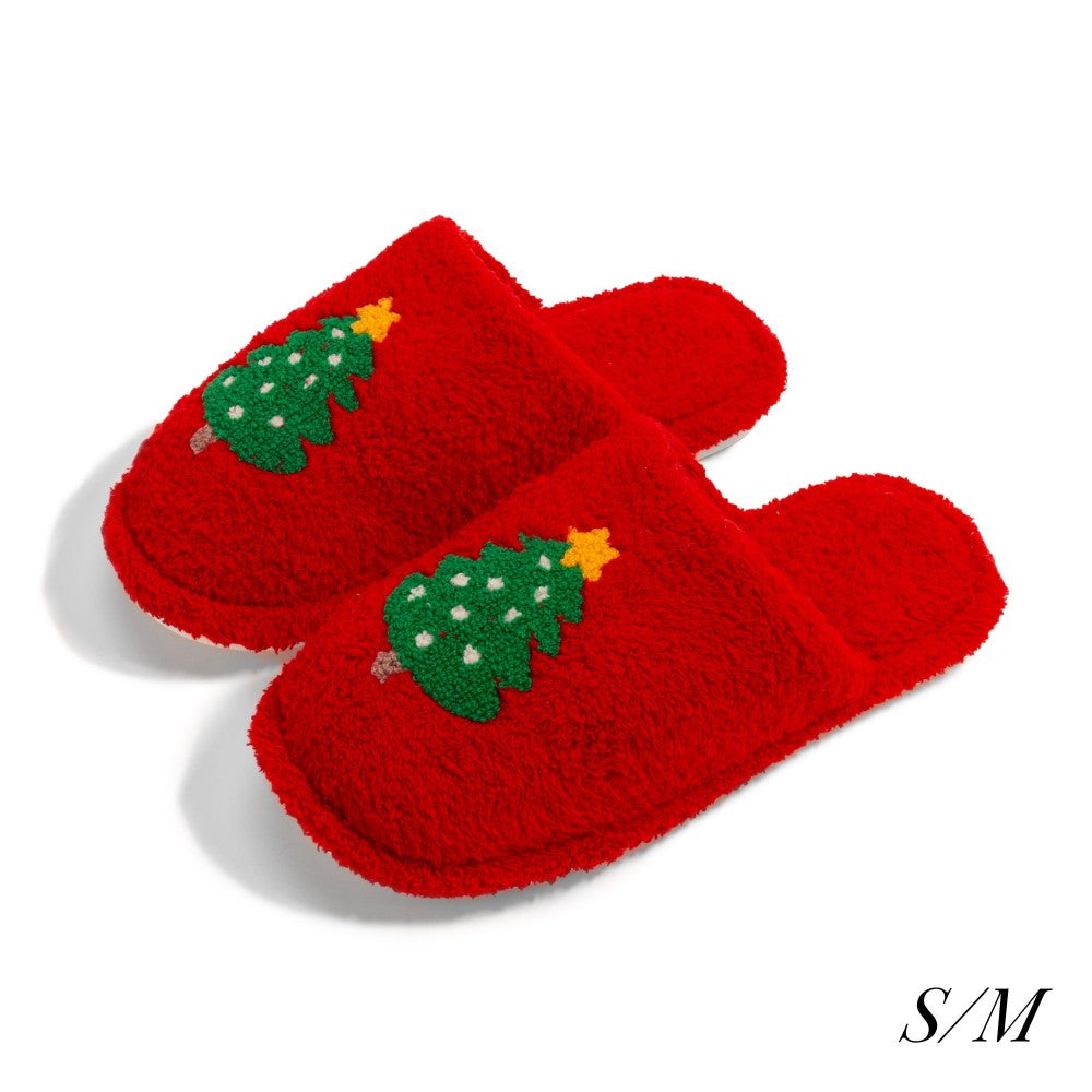 Christmas Tree Slippers