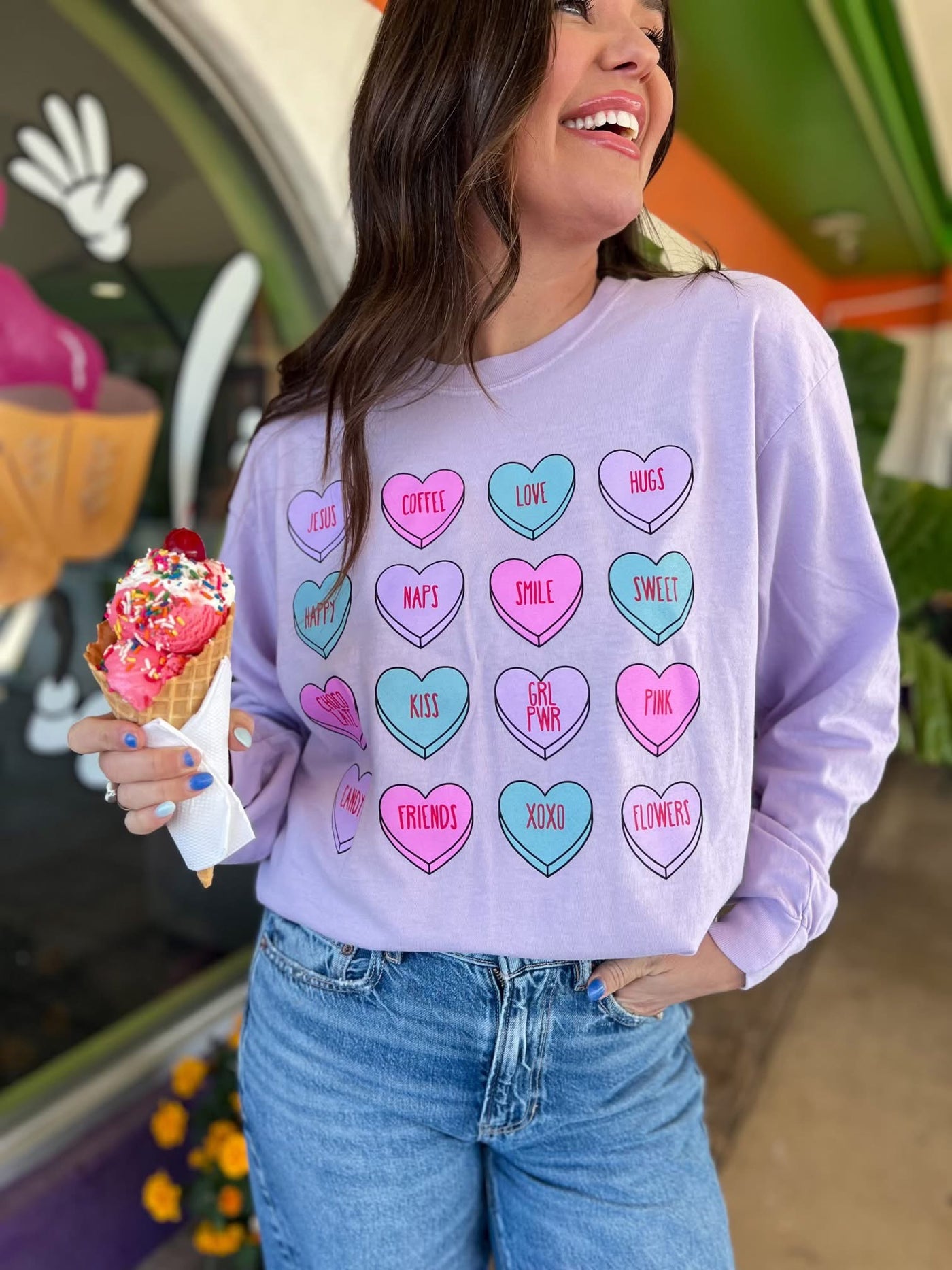 Convo Hearts Long Sleeve Tee