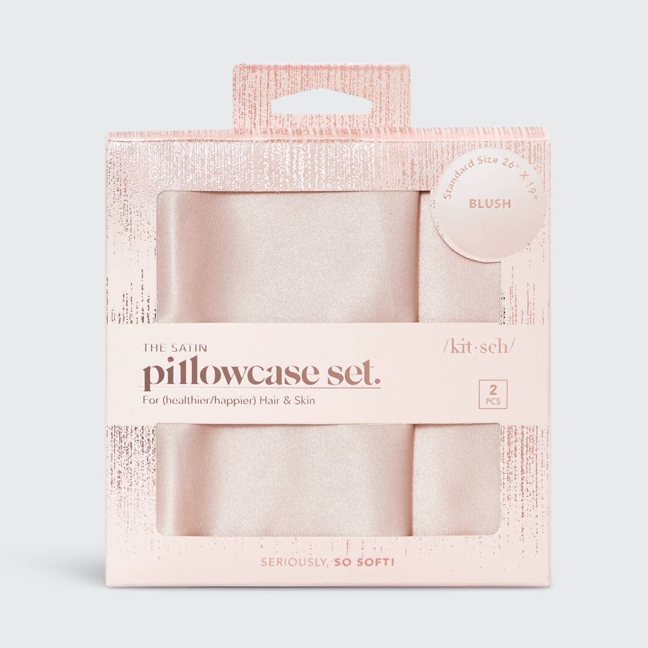 Kitsch Holiday Pillowcase Set (Blush)