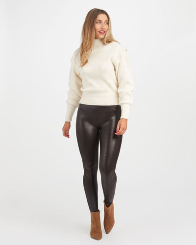 Spanx Faux Leather Croc Shine Leggings - Tiger Lily Boutique TN