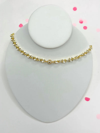 White Ezzy Choker Necklace