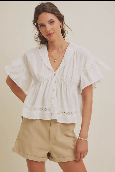 Pearl White Top