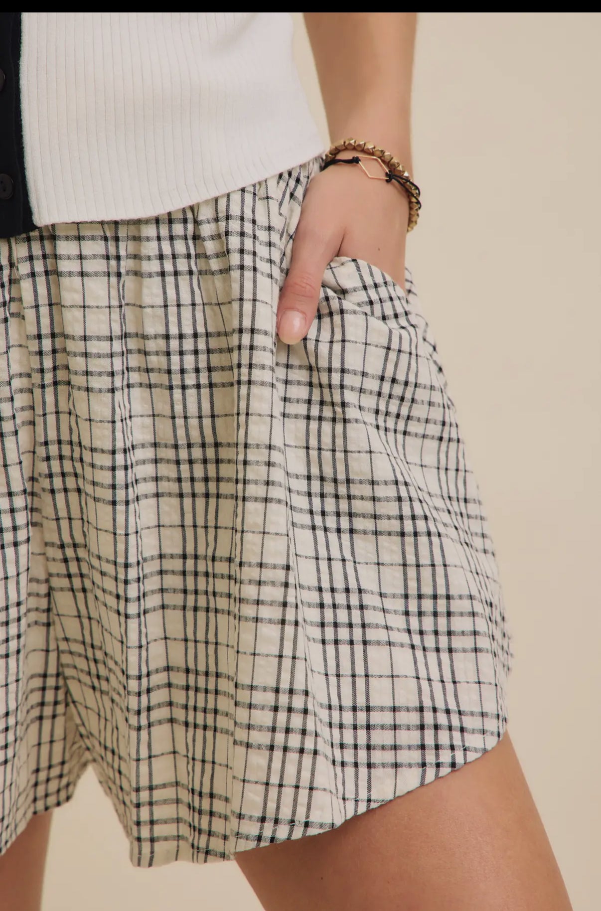 Plaid Flowy Shorts