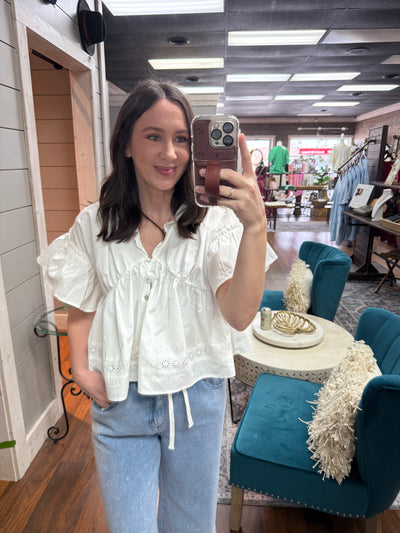 Pearl White Top