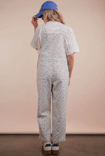 Floral Printed Overall Jumpsuit