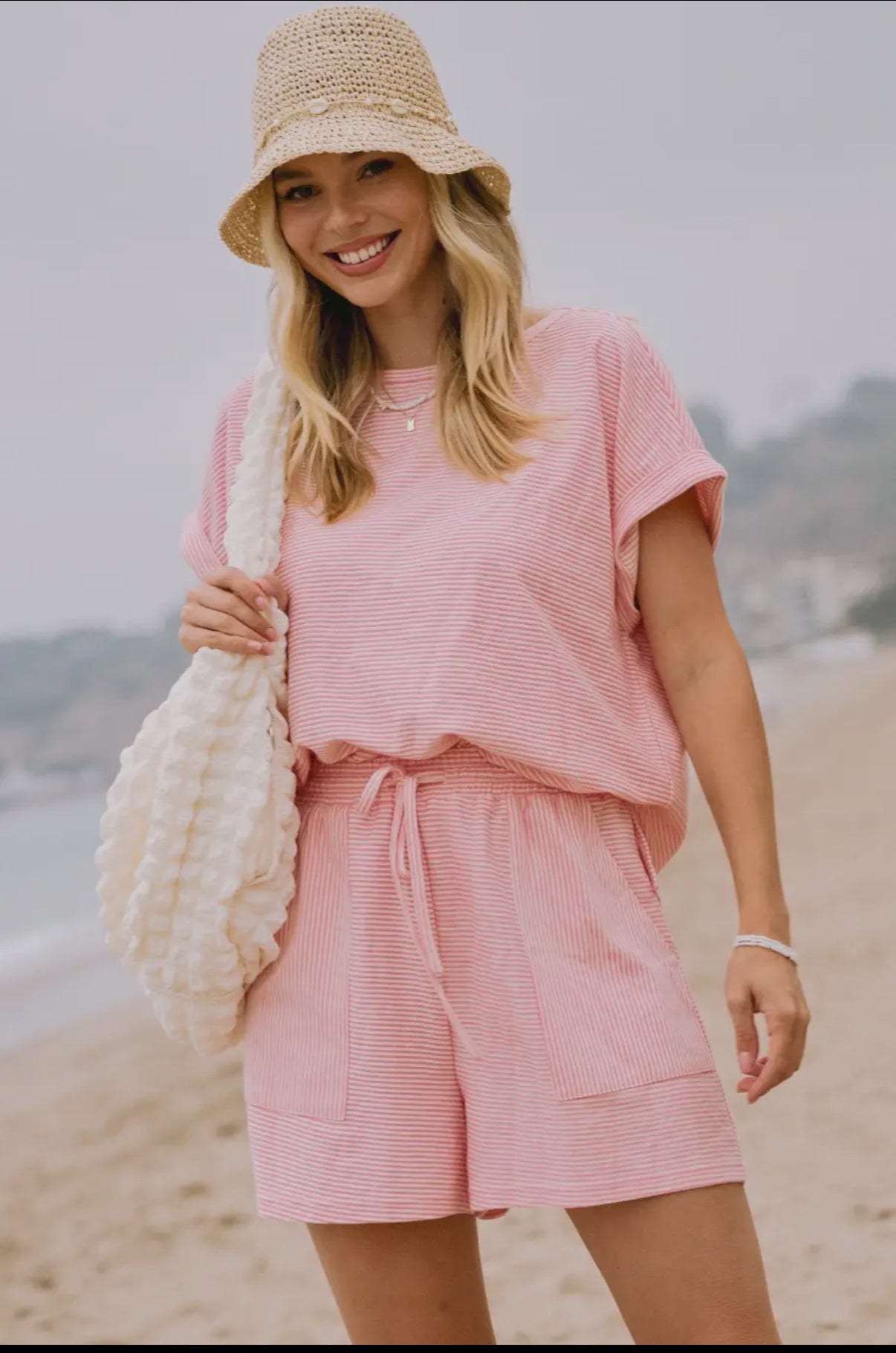 Striped French Terry Top