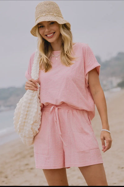 Striped French Terry Top