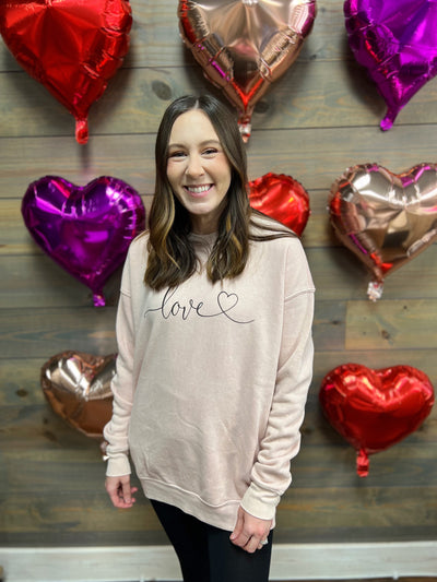 Pink Love Mineral Sweatshirt