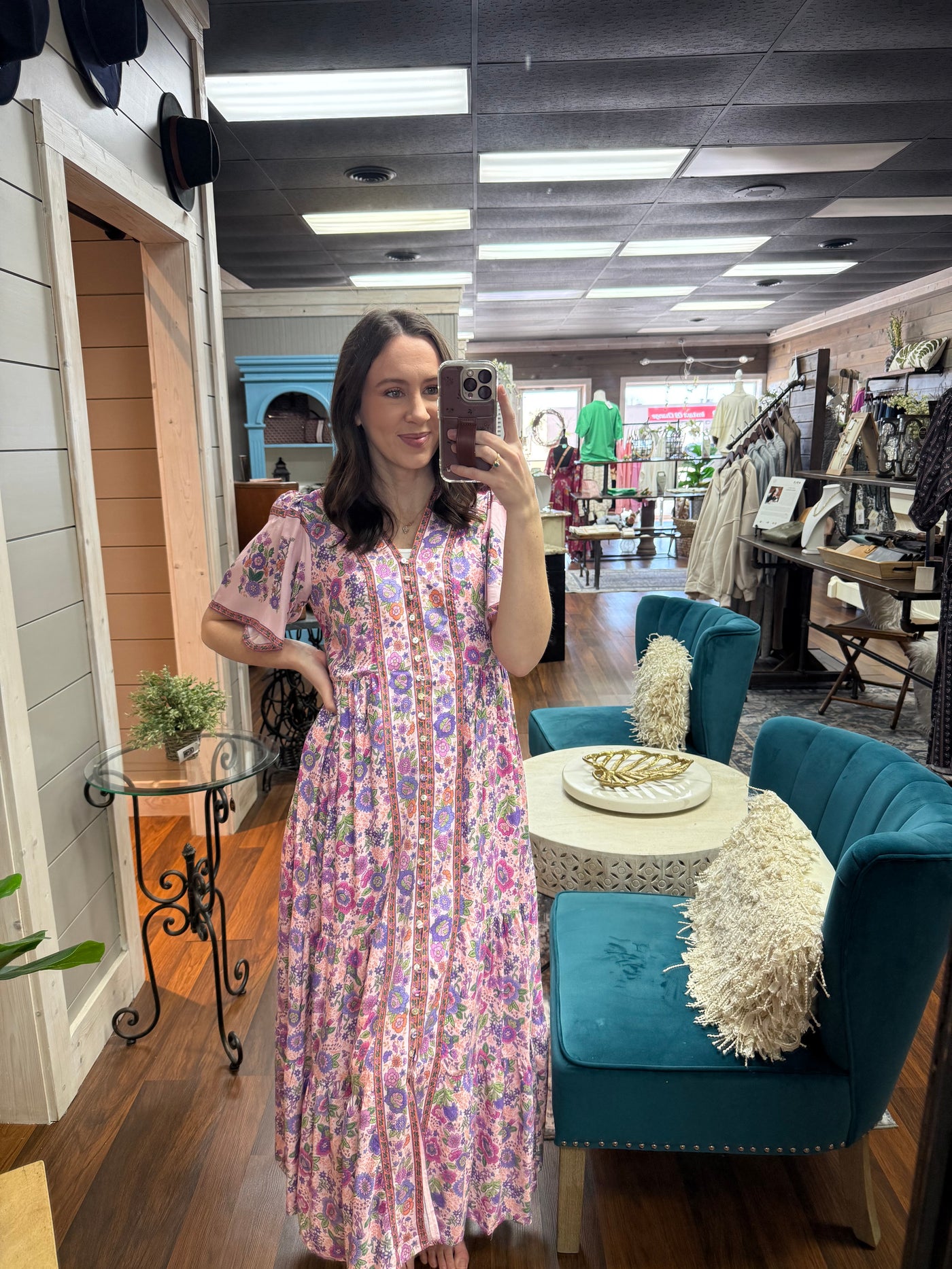 Fuschia Pink Midi Dress