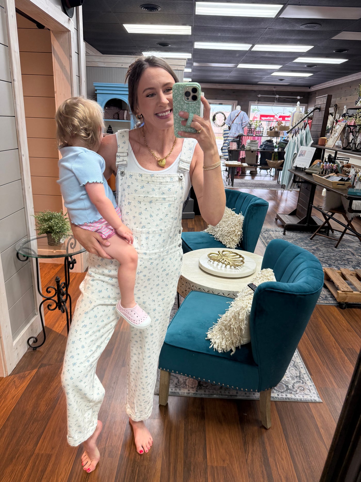 Floral Printed Overall Jumpsuit
