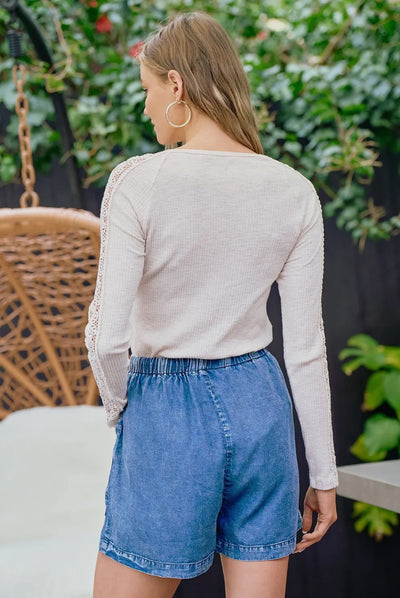 Big Pocket Denim Shorts