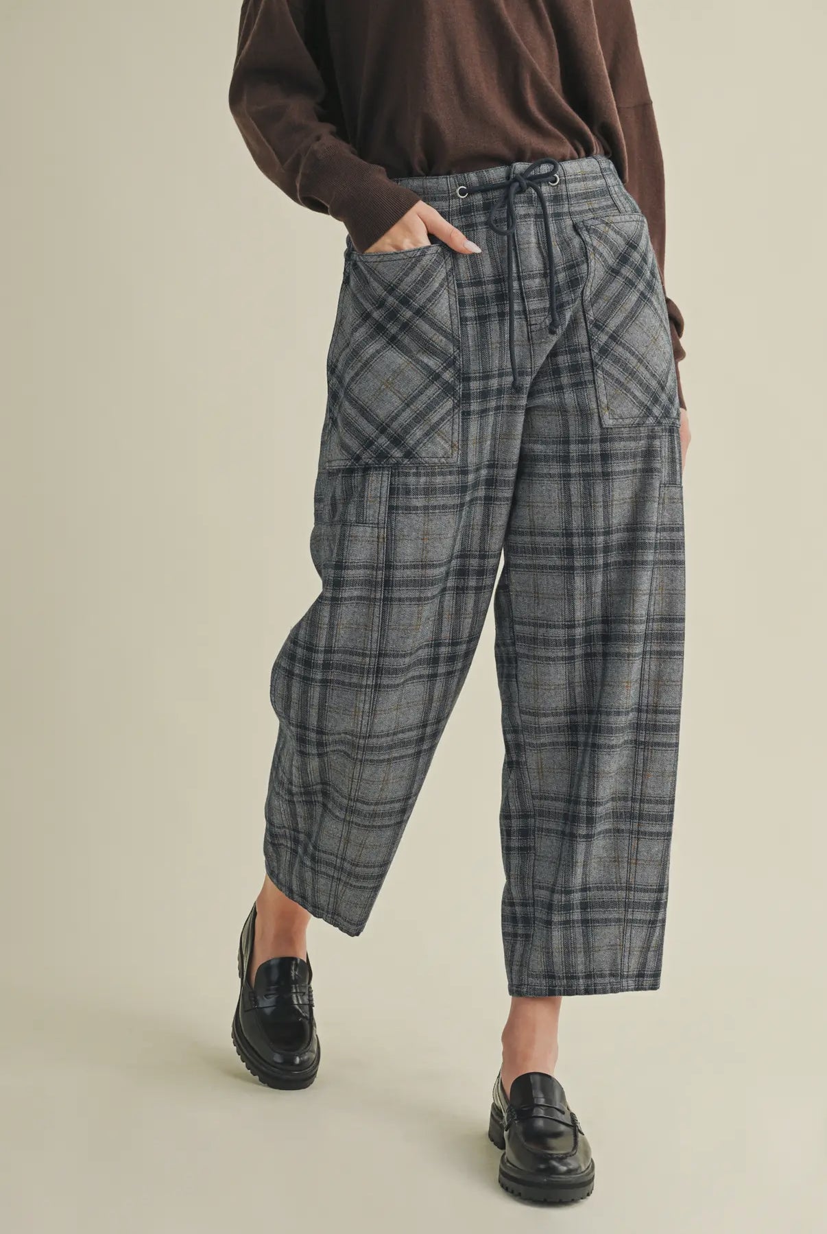 Blue Plaid Pants