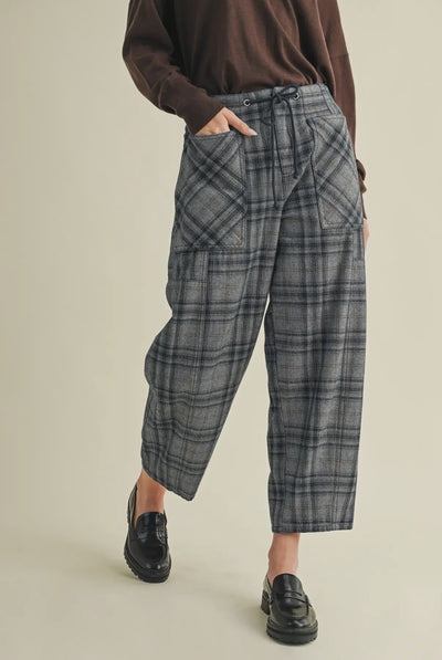 Blue Plaid Pants