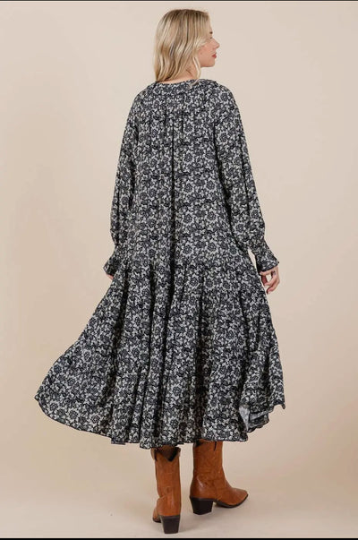 Black Floral Dress