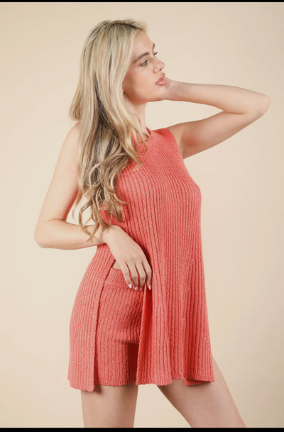 Coral Comfy Top
