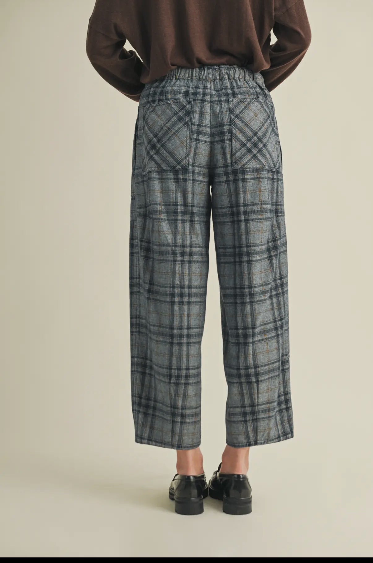 Blue Plaid Pants