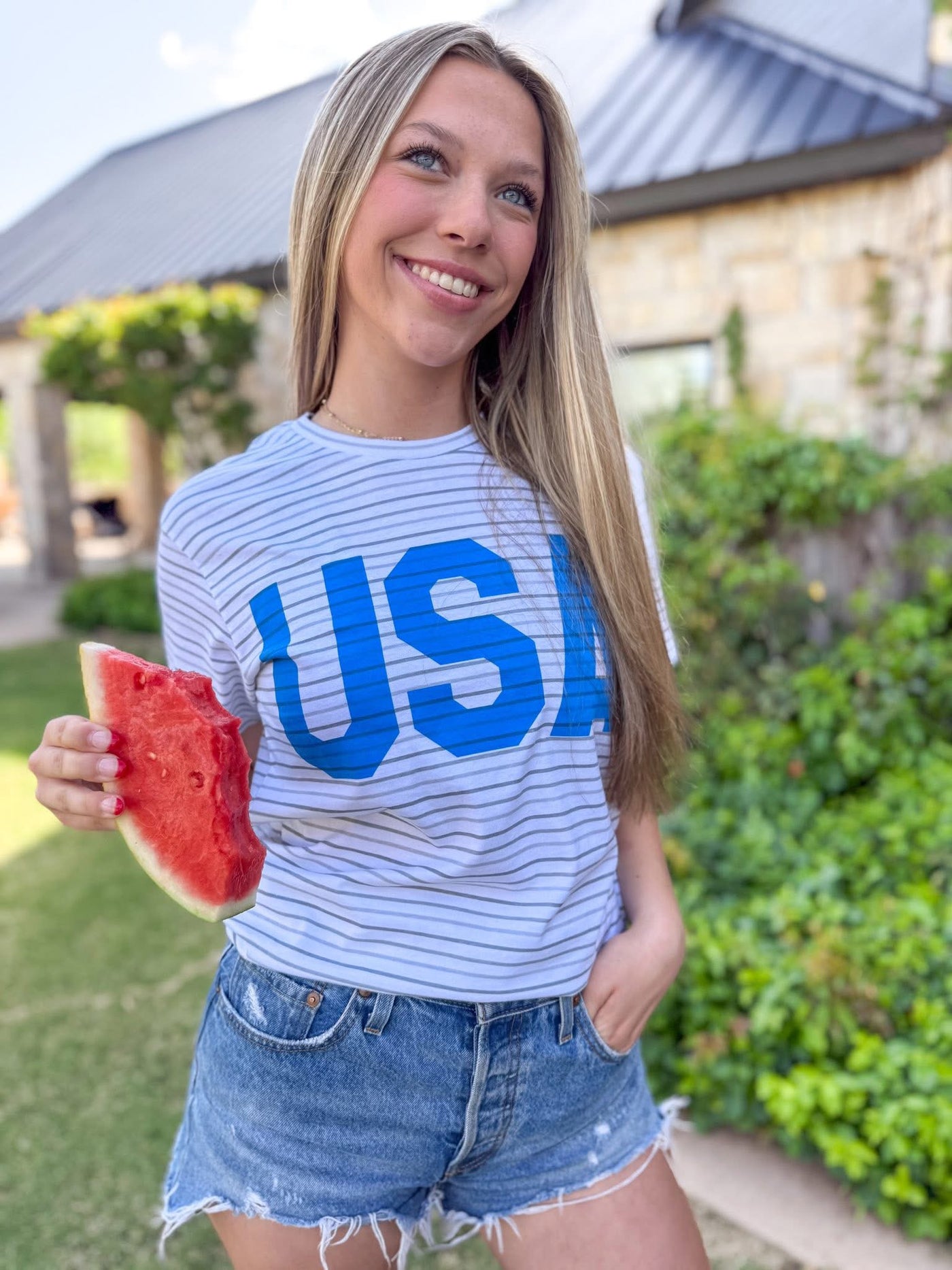 Stripes USA Tee