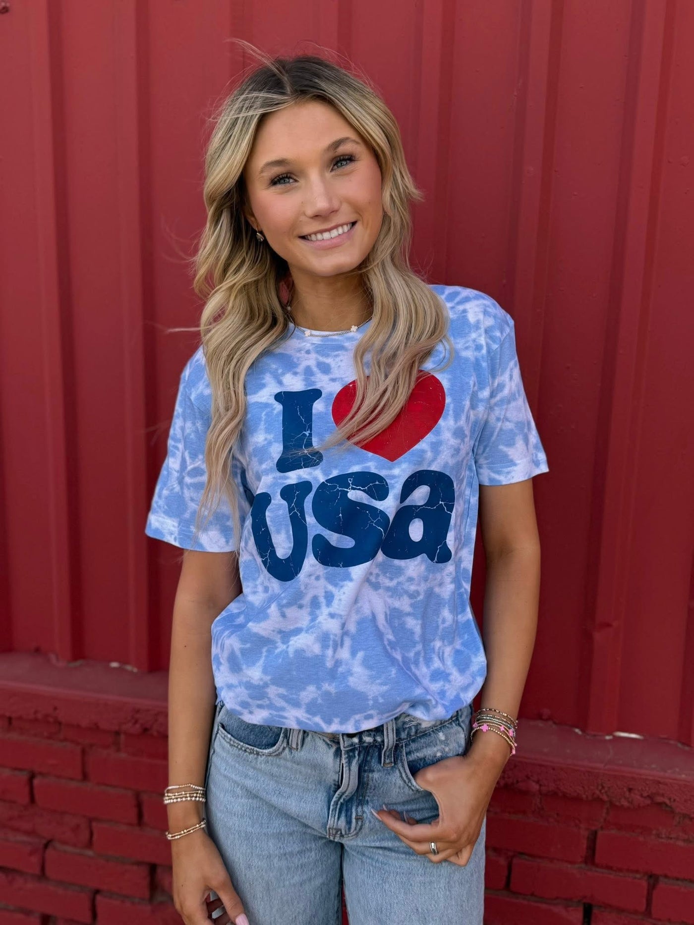 I Love USA Tee (Tie-Dye)