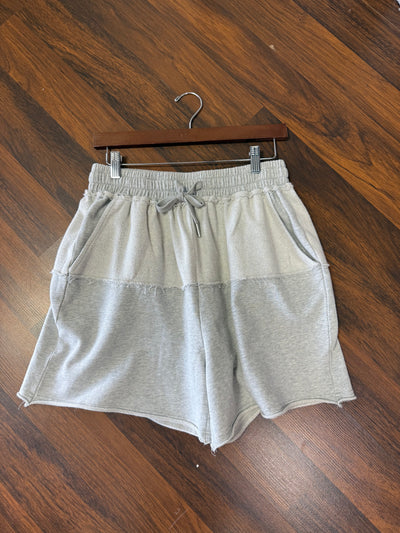 Gray Stripe Shorts