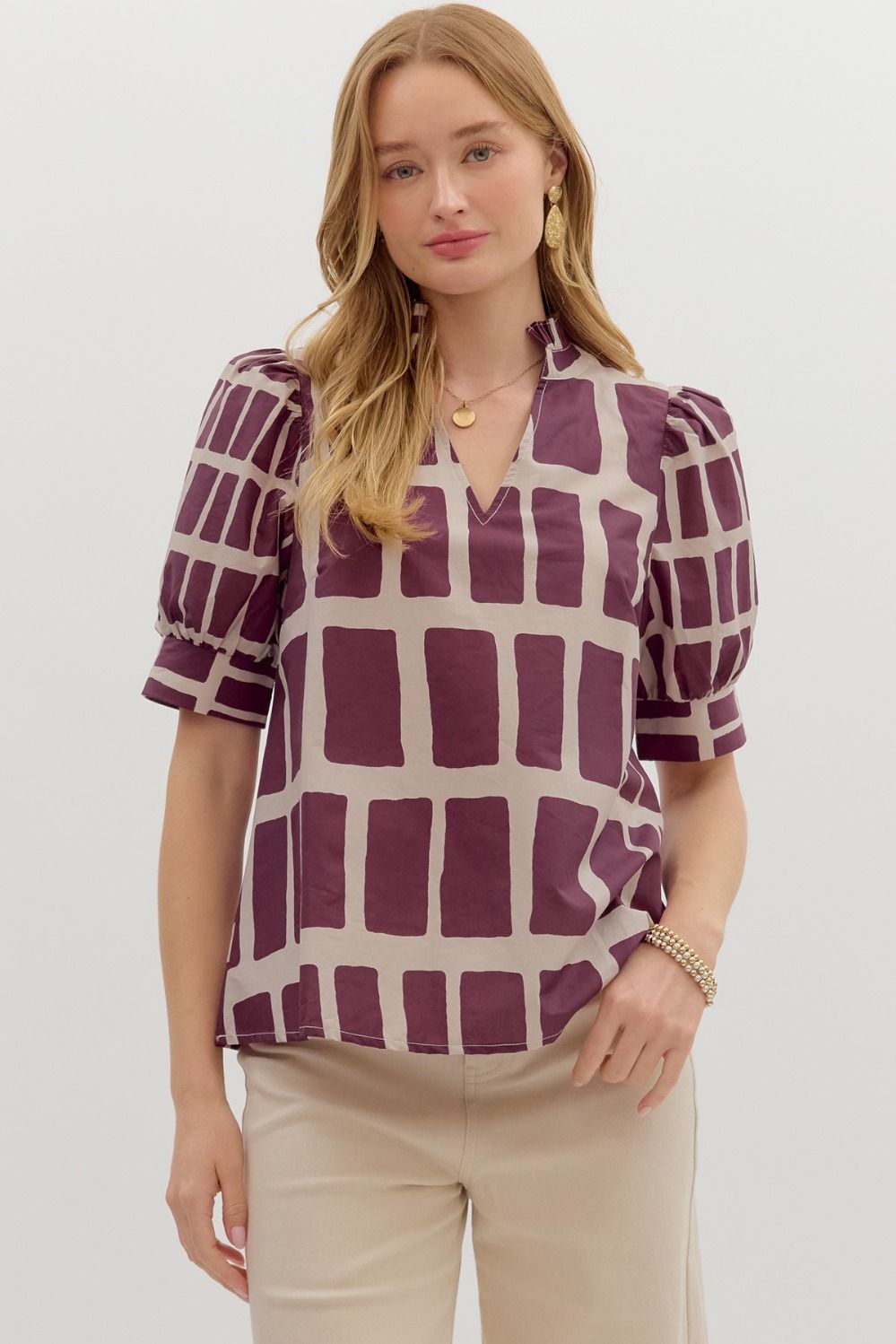 Abstract Print Top