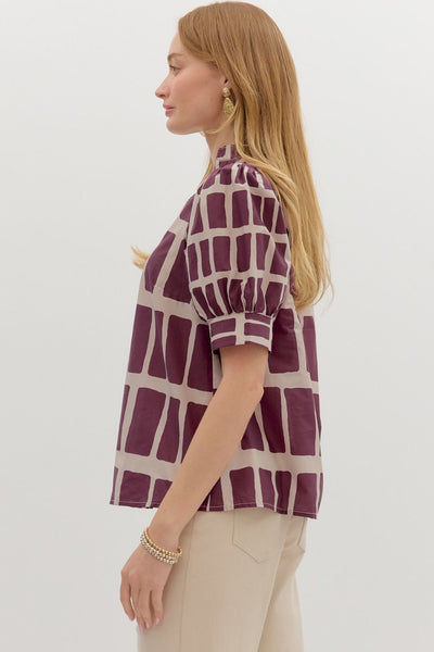 Abstract Print Top