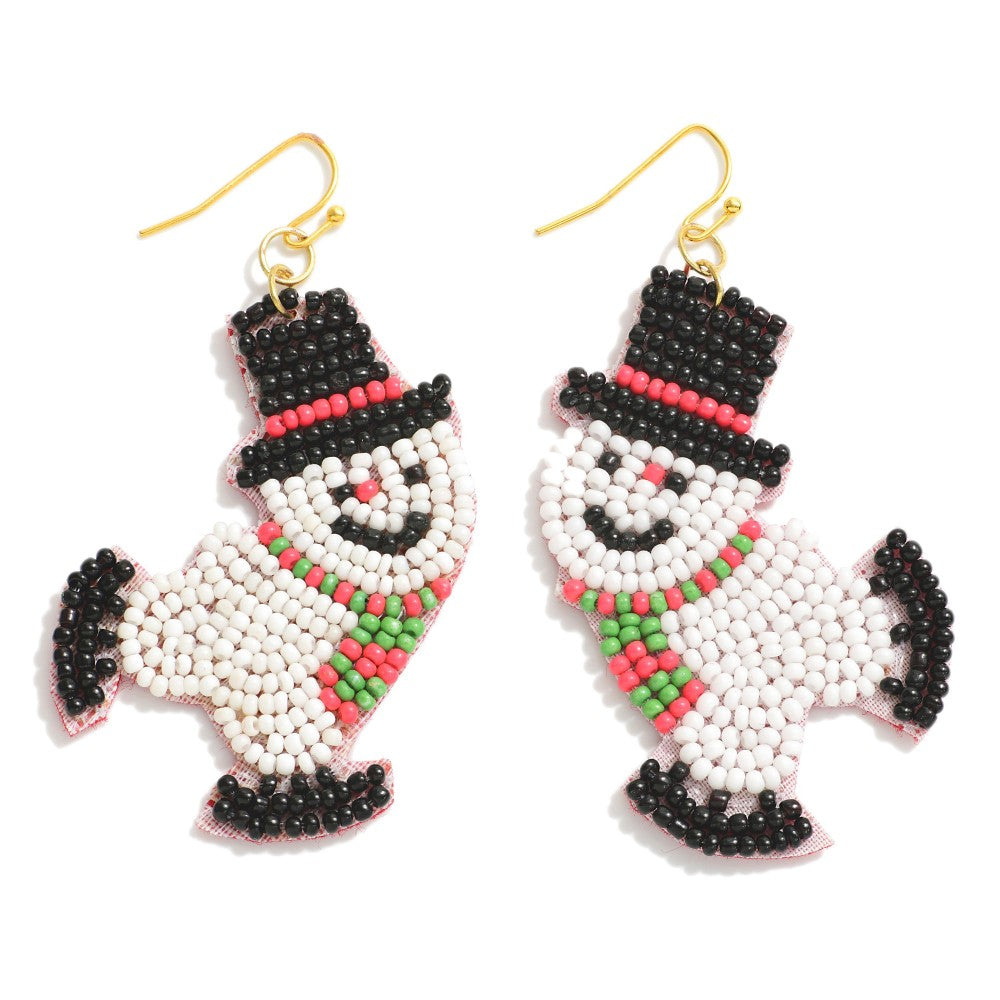 Skating Snowman Earrings