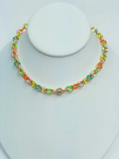 Rainbow Ezzy Choker Necklace
