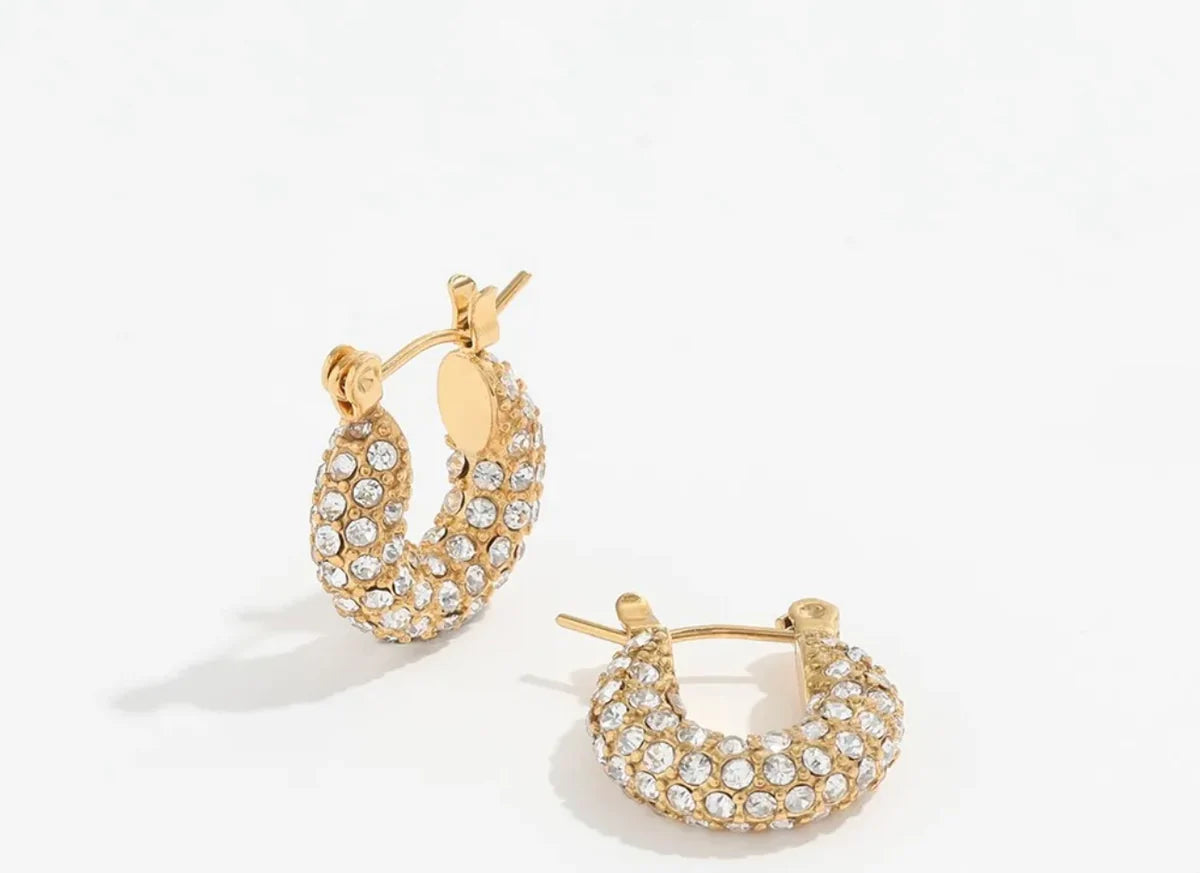 Small Diamond Hoops (ChanSutt)
